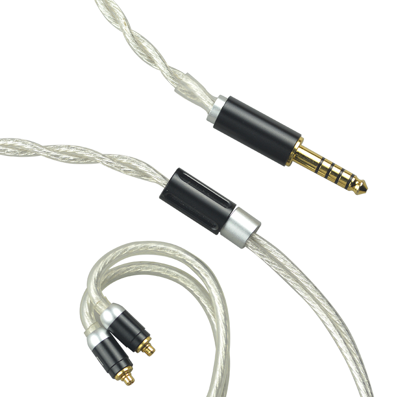 哔嚗纯银同轴升级线0.78mmcx2.5/4.4mm平衡se846im70谢兰图耳机线