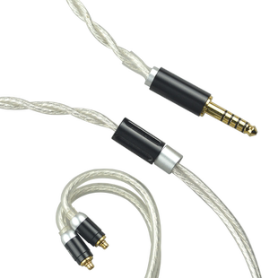 哔嚗纯银同轴升级线0.78mmcx2.5/4.4mm平衡se846im70谢兰图耳机线