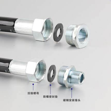 BNG防爆挠性连接线管电缆穿线管扰性管DN15橡胶软管4分6分1寸DN25