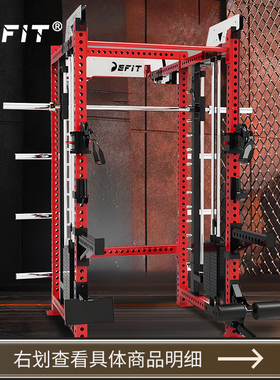 REP深蹲架综合训练架小飞鸟龙门架深蹲架卧推架家用史密斯rep健身