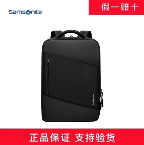 Samsonite新秀丽15.6寸电脑双肩背包商务简洁时尚轻盈差旅包BT6