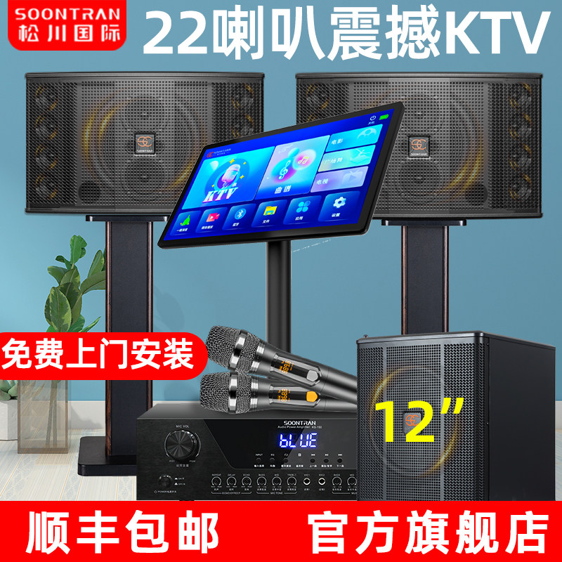 松川SK101家用ktv音响专业大功率全套会议包房影院国际宴会音箱