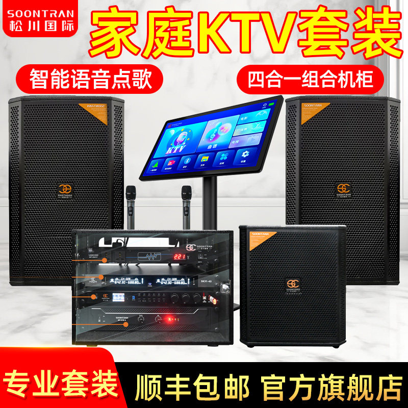 松川SP-312专业大功率KTV舞台音响设备套装全套包房商用卡拉OK箱