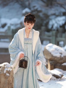 新款明兰同款冬季大袖衫改良直领对襟衫齐胸唐制汉服