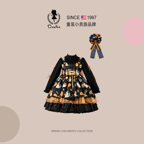 DeerBell女童公主裙万圣节服装