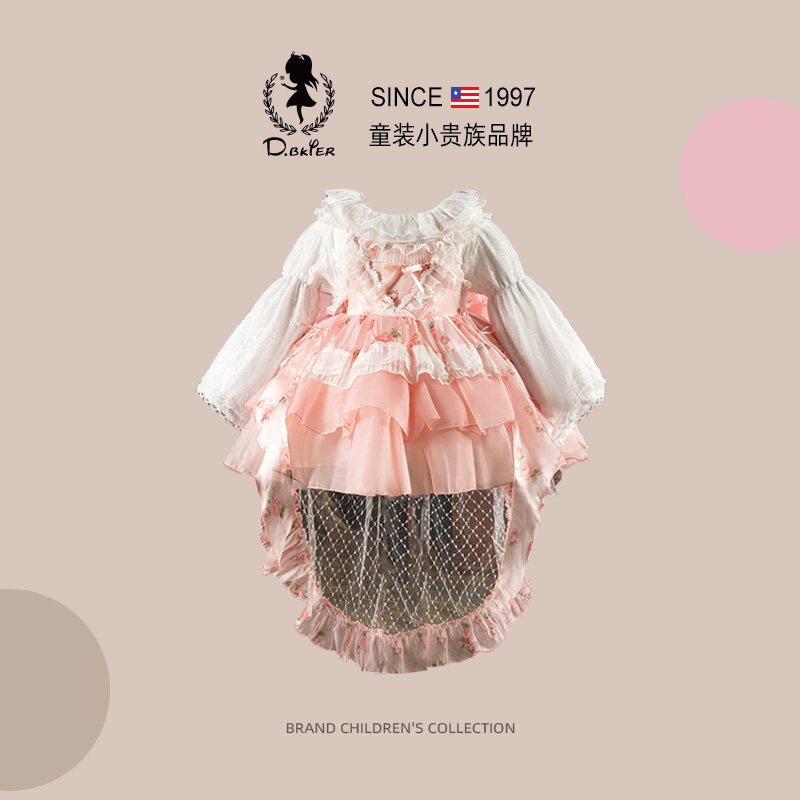 DeerBell高级感小女孩蓬蓬纱裙