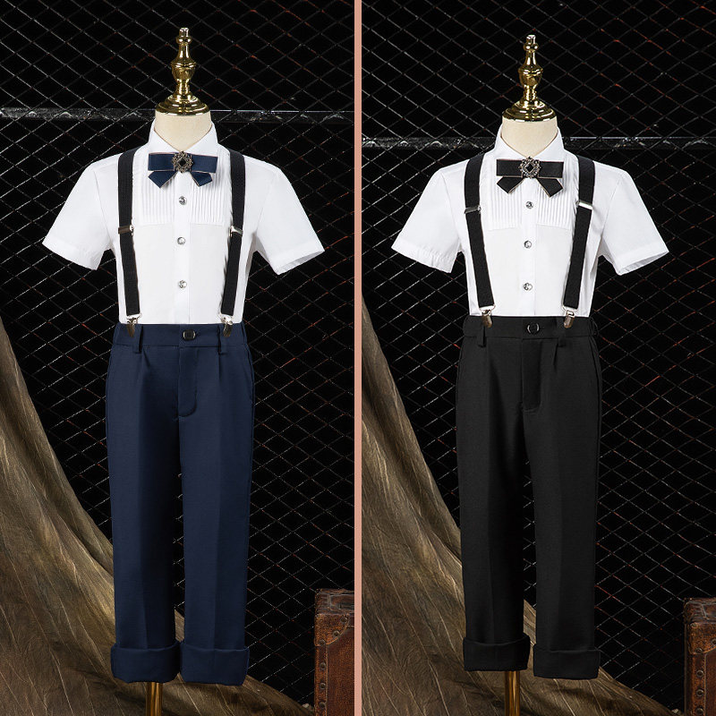 礼服男童中大童小西装2026新款英伦风小主持人钢琴演出服花童正装