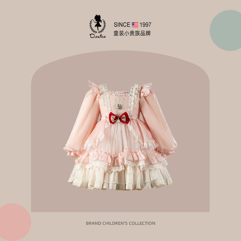 DeerBell洛丽塔女童公主裙秋季2025新款Lolita裙子儿童长袖连衣裙,童装/婴儿装/亲子装,连衣裙,淘宝优惠券,粉丝福利购,淘宝优惠卷