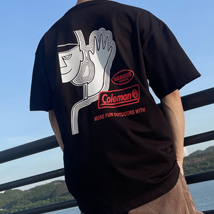 [Coleman x CIAOPANIC ]科勒曼品牌卡通创意趣味短袖圆领棉质t恤