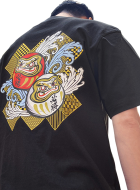 shoeiX15招财猫骑行摩托机车竞技冠军夏季圆领全棉短袖T恤马奎斯