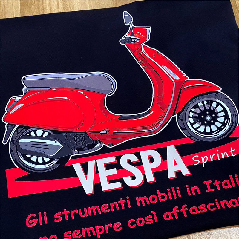 vespa维斯帕t原创卡通休闲短袖