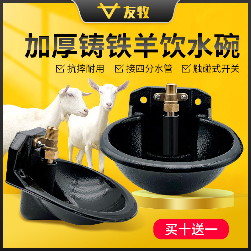 羊用饮水碗加厚塑料羊自动饮水器羊喂水喝水碗全套养羊设备饮水槽