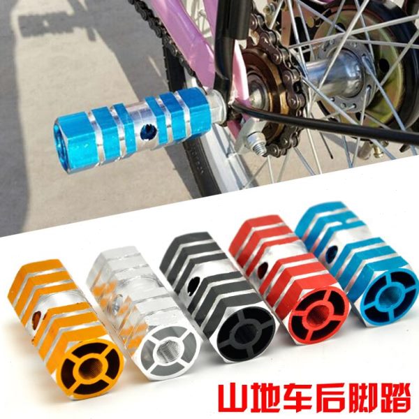 自行车脚踏板站脚轴承可火箭脚踏筒站脚后座人轮柱蹬杠后脚山地车