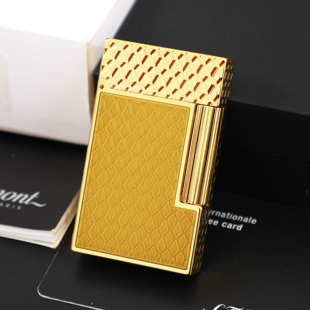 库存新未使用都彭朗声L2大号Cling黄龙鳞纹官方正品打火机C16457
