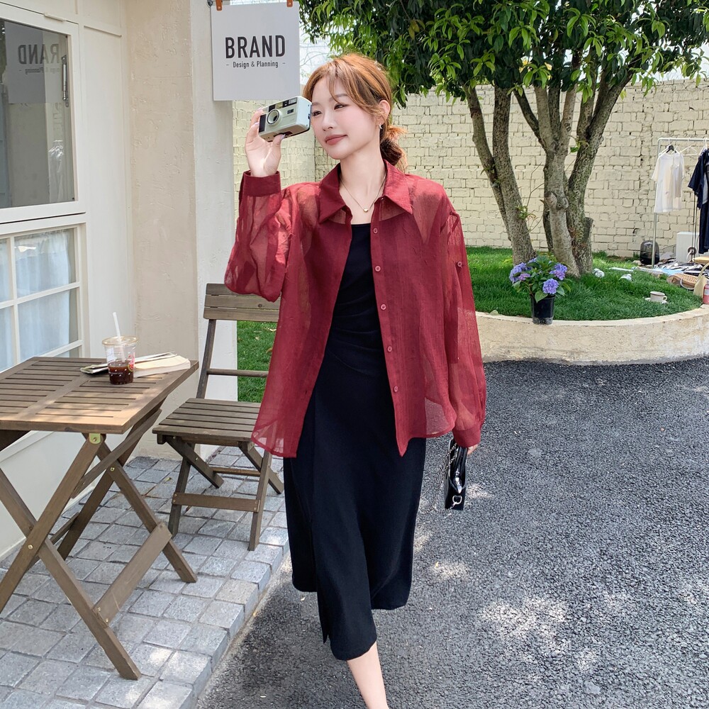 【数据好】【主推款】气质通勤防晒衫连衣裙两件套8840-P145-K218,女装连衣裙,浙宝176（原073）