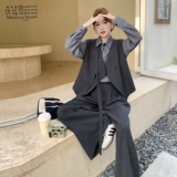 【数据好】【主推款】马甲+衬衫+阔腿裤三件套8913-P195-K298，女装套装/套裙，浙宝176（原073）