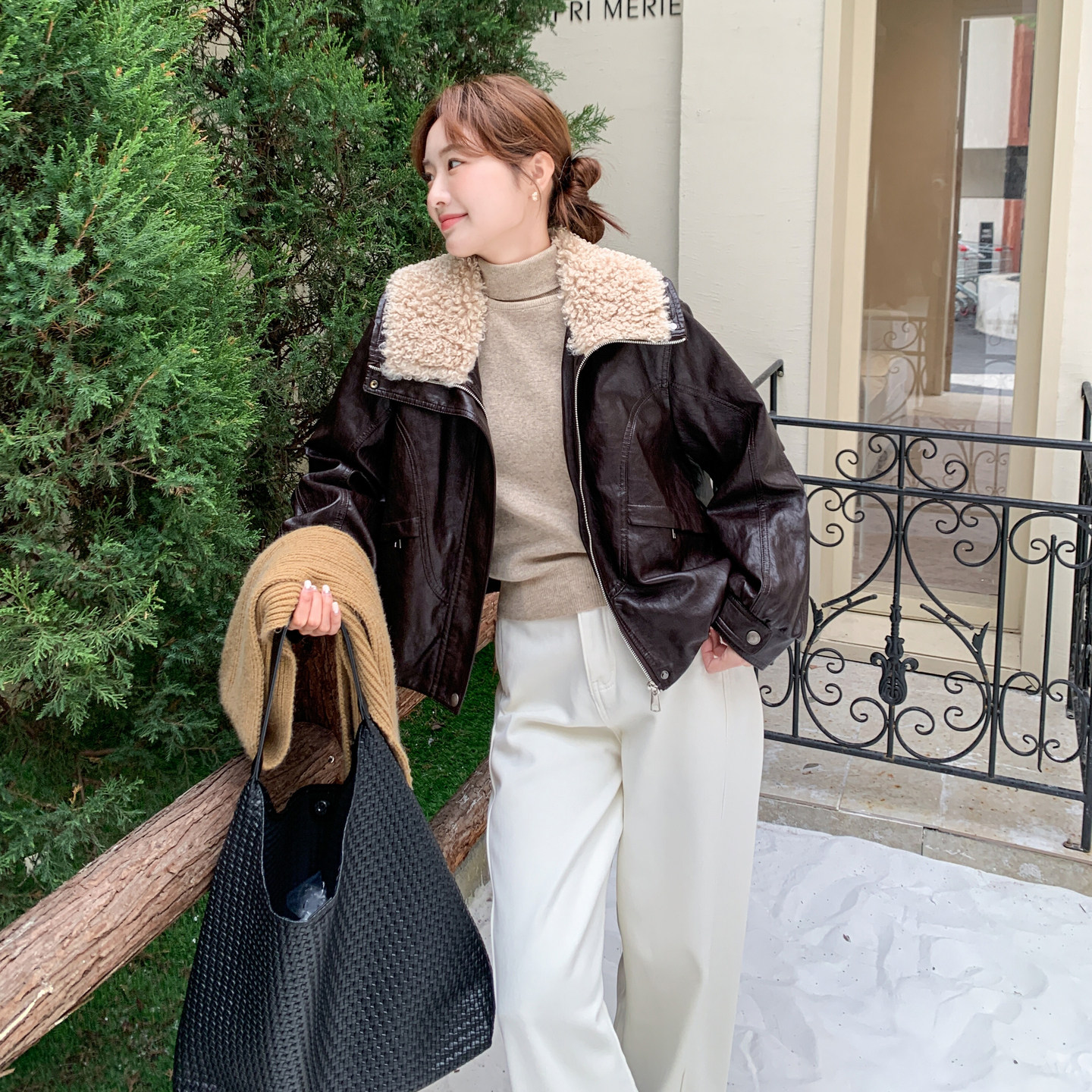 【有现货】【主推款】加绒羊羔毛皮衣外套女棉服潮8966-P180-K268,女装皮衣,浙宝176（原073）