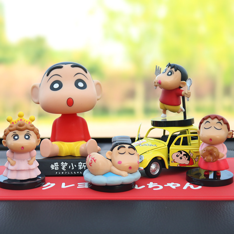 卡通蜡笔小新汽车摆件车载装饰创意可爱车内饰品摆件漂亮内饰女士