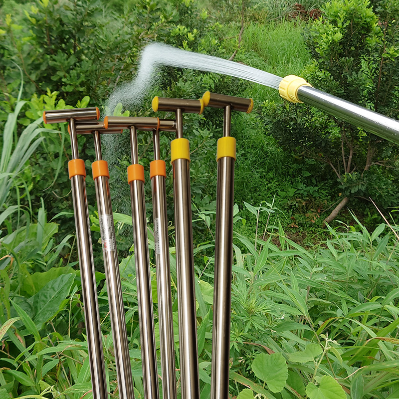 浇花水枪抽拉杆喷水器手动往复式喷雾器农用打药喷枪花园喷水枪