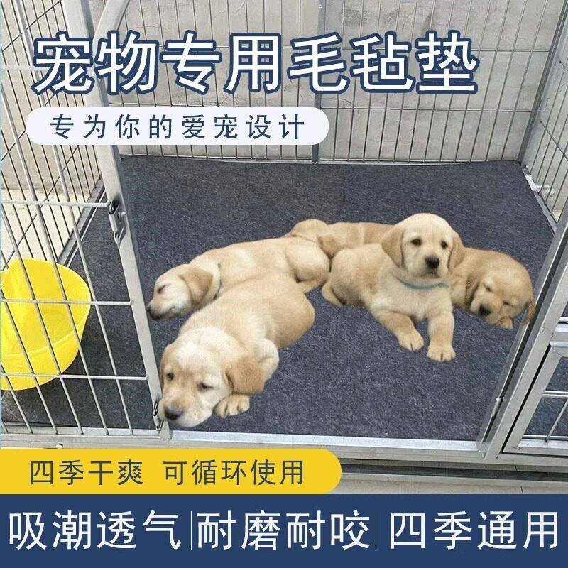四季通用毛毡宠物地垫猫狗垫子防撕咬狗窝猫窝防滑吸水笼子垫板