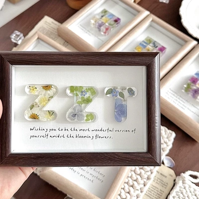 滴胶字母相框手工diy礼物送老师同学男女朋友七夕情人教师节毕业
