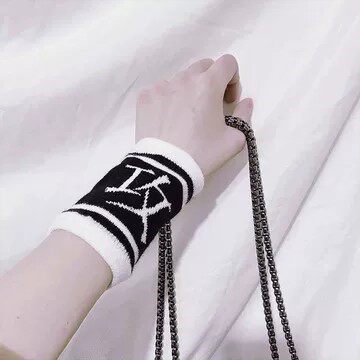 2021新款国潮袖套夏季暗黑风针织运动护腕机能战术腕带男女ins潮