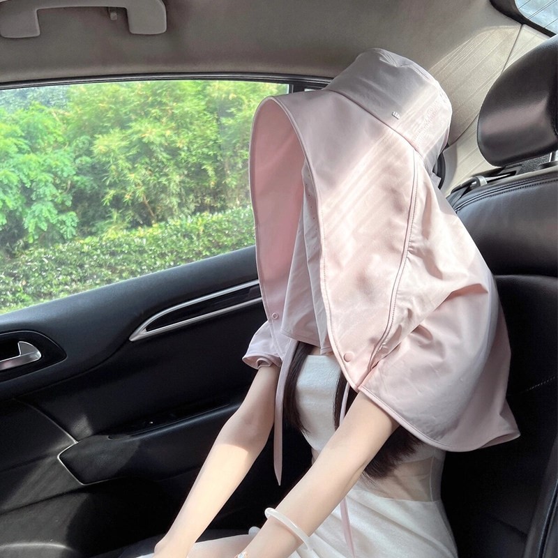 夏季帽子遮阳帽女防晒防紫外线大帽檐全方位太阳帽护颈一体户外