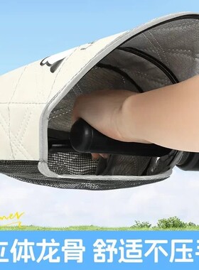 电动车防晒手套夏季挡风防水电瓶摩托车遮阳罩手把套新款男女通用