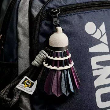 璀璨星空羽毛球挂件钥匙扣高颜值高级感羽球人运动背包小挂饰装饰