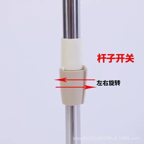 旋转拖把杆单把卖单杆拖把头手压一体式好神拖通用替换配件墩布杆