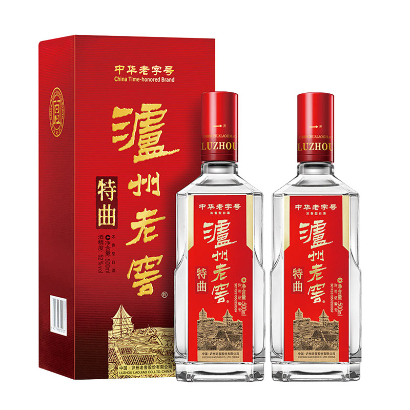 泸州老窖特曲老字号十代52度浓香型白酒500ml送礼纯粮食酿造