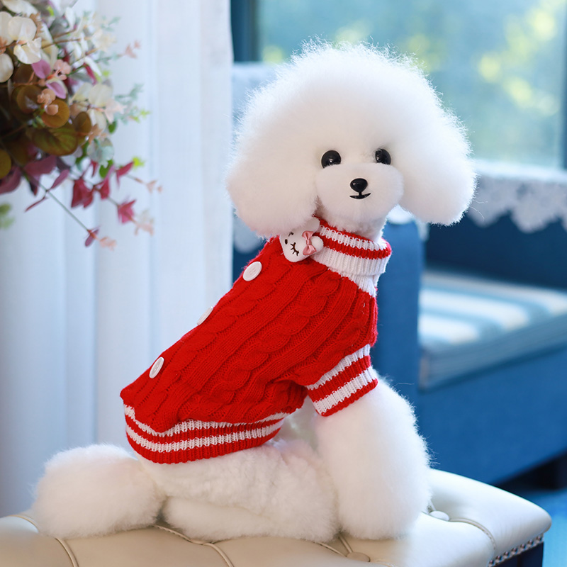 狗狗衣服秋冬毛衣泰迪比熊四脚衣博美吉娃娃小鹿犬猫咪宠物网红装