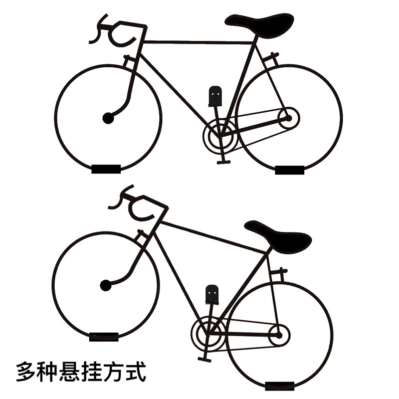 自行车挂架墙壁室内山地车公z路车挂壁式停车架单车