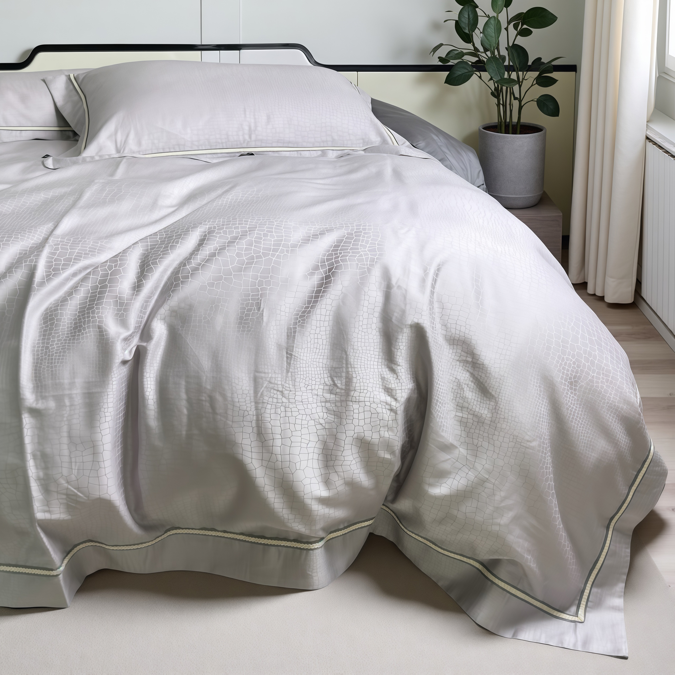 商场同款四件套长绒棉轻奢