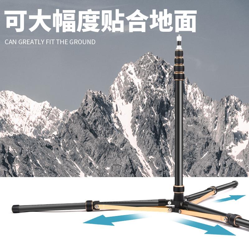 轻装时代LS325铝合金支架摄影支架三脚架 工厂定制LED补光灯灯架