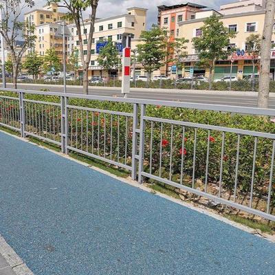 。道路护栏镀锌钢市政交通公路隔离栏防撞人行道安全铁艺围栏可定