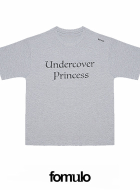 fomulo‘Undercover Princess’Slogan标语短袖t恤