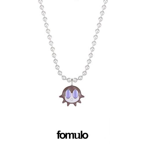 fomulo海洋河豚海怪珠链项链