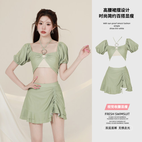 朵乐滋泳衣女分体保守