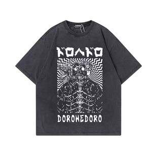 欧美女水洗纯棉T恤DOROHEDORO Street嘻哈圆领哥特休闲原宿风上衣