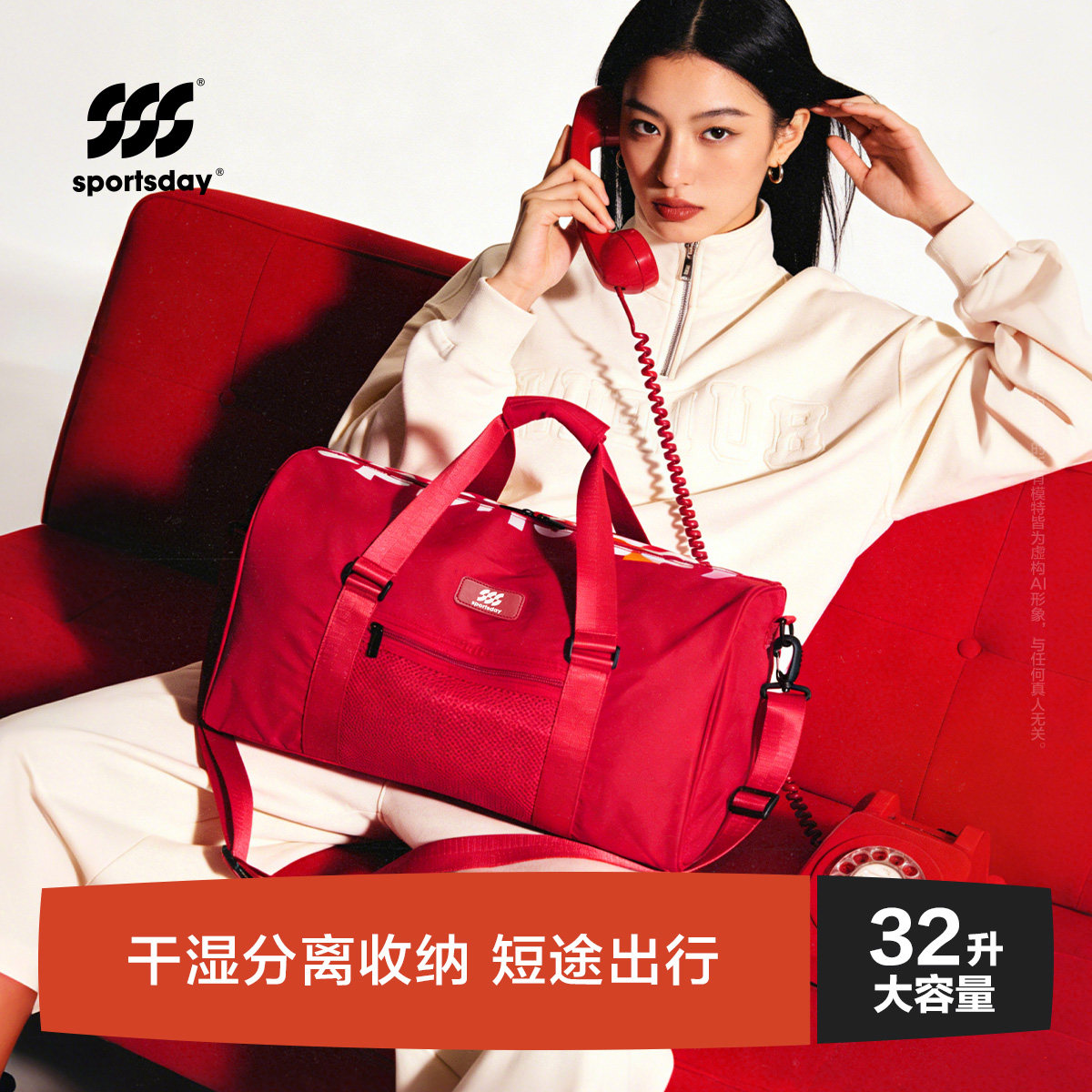 海澜之家sss系列大容量旅行包图片