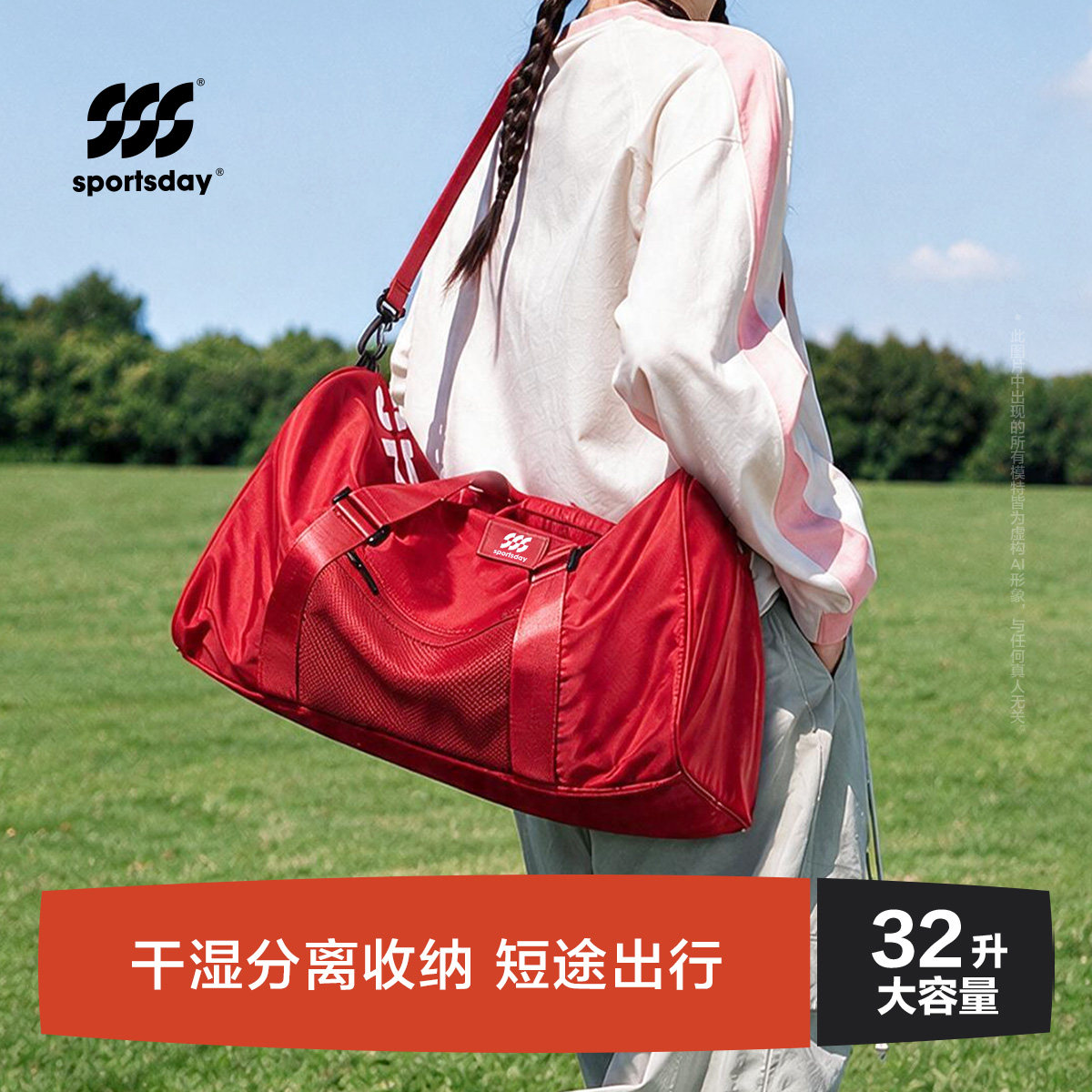 海澜之家sss系列大容量旅行包