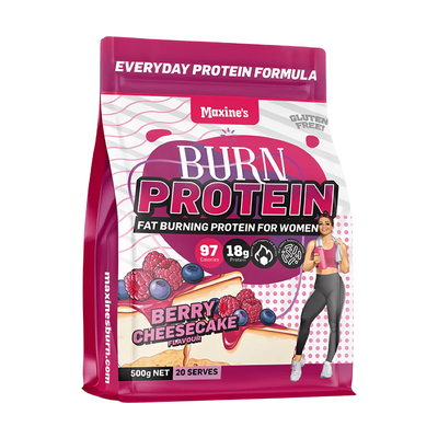 Maxines BURN 女性蛋白粉500g胶原蛋白水轻卡代餐健身训练饱腹女