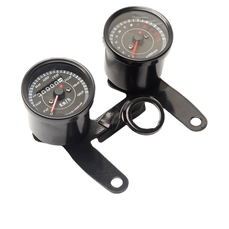 改装摩托车仪表支架复古太子总成转速表指针码表里程表机械套装