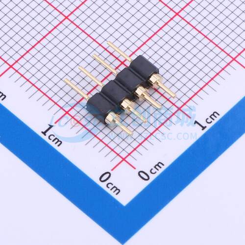 排针 PZ254-1-04-Z-C 插件,P=2.54mm 1x4P 圆针 电子元器件配单