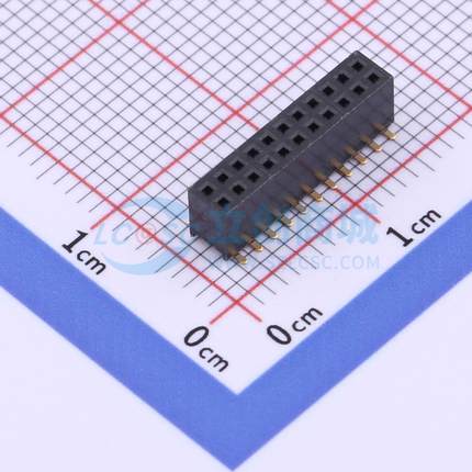 排母 X1321FVS-2x11-C43D48 SMD,P=1.27mm 2x11P 方孔 电子元器件