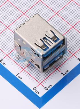 USB连接器 XUBF-1800-0610 插件 双层 USB 3.0 AF 母座卧式插板卷