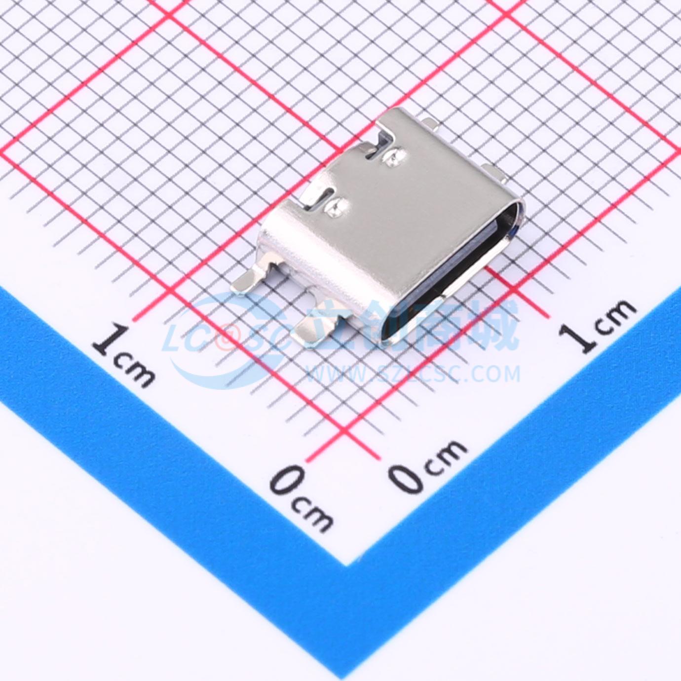 USB连接器 HC-TYPE-C-6P-012A SMD USB连接器 Type-C 6P 原装正品