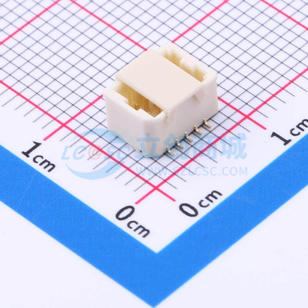 线对板针座 HC-SHD-2*5PLT-G-04 SMD,P=1mm 2x5P 立贴 电子元器件