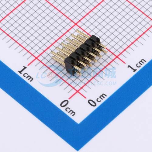 排针 P315-1206A0BS072C1 插件,P=1.27mm 2x6P 方针 电子元器件